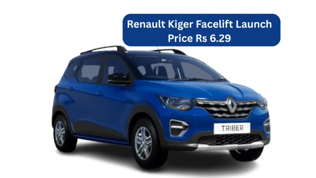 Renault Kiger Facelift Launch Price Rs 6.29