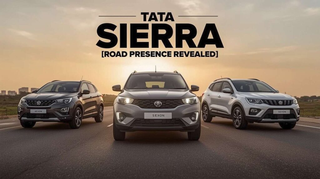 Tata Sierra Spied Next To Nexon, Ertiga